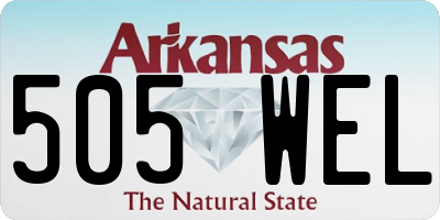 AR license plate 505WEL