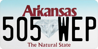 AR license plate 505WEP