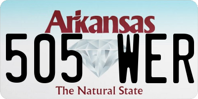 AR license plate 505WER