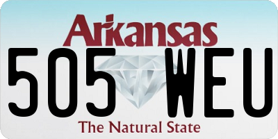 AR license plate 505WEU