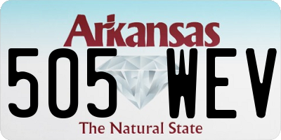 AR license plate 505WEV