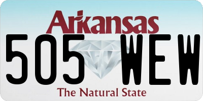 AR license plate 505WEW