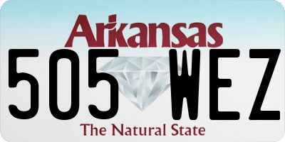 AR license plate 505WEZ