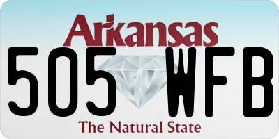 AR license plate 505WFB