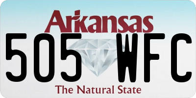 AR license plate 505WFC