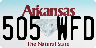 AR license plate 505WFD