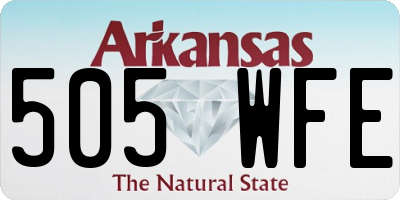 AR license plate 505WFE