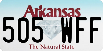 AR license plate 505WFF