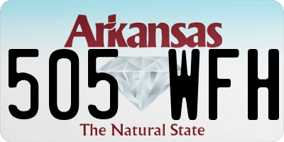 AR license plate 505WFH