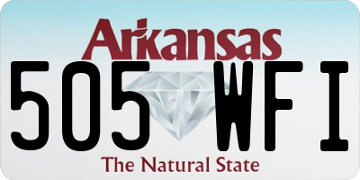 AR license plate 505WFI