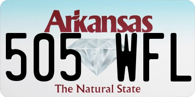 AR license plate 505WFL