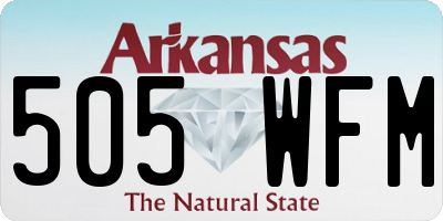 AR license plate 505WFM