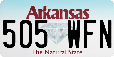 AR license plate 505WFN