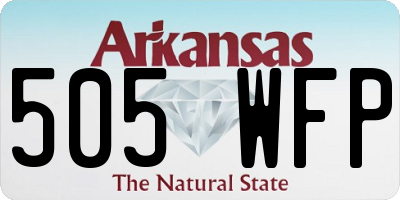 AR license plate 505WFP