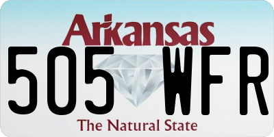 AR license plate 505WFR