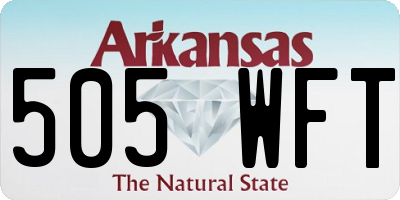 AR license plate 505WFT
