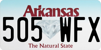 AR license plate 505WFX