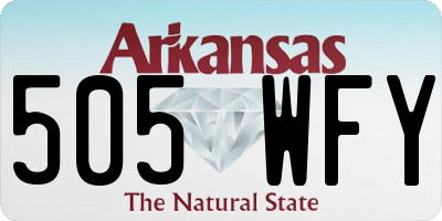 AR license plate 505WFY