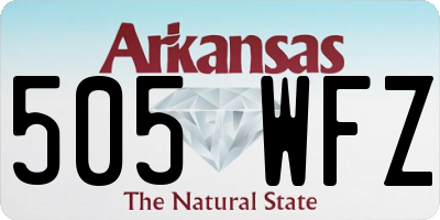 AR license plate 505WFZ