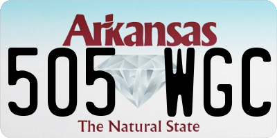 AR license plate 505WGC
