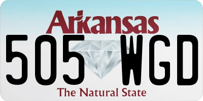 AR license plate 505WGD