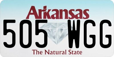 AR license plate 505WGG