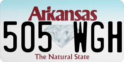 AR license plate 505WGH