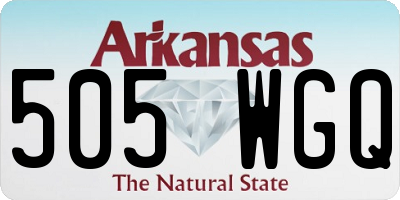 AR license plate 505WGQ