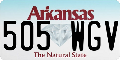AR license plate 505WGV
