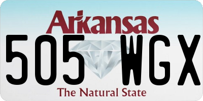 AR license plate 505WGX