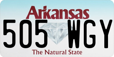 AR license plate 505WGY