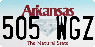 AR license plate 505WGZ
