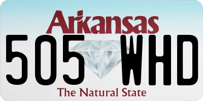 AR license plate 505WHD