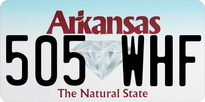 AR license plate 505WHF