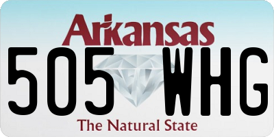 AR license plate 505WHG