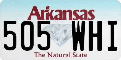 AR license plate 505WHI
