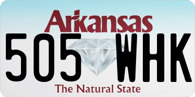AR license plate 505WHK
