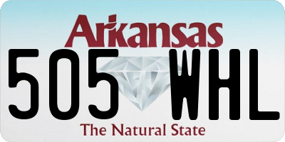 AR license plate 505WHL