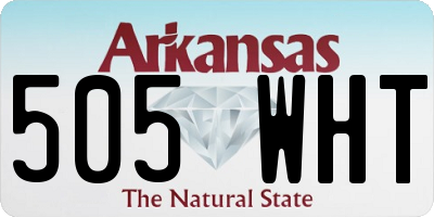 AR license plate 505WHT