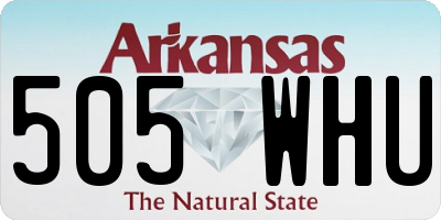 AR license plate 505WHU