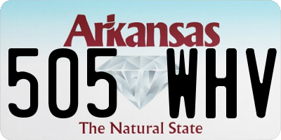 AR license plate 505WHV