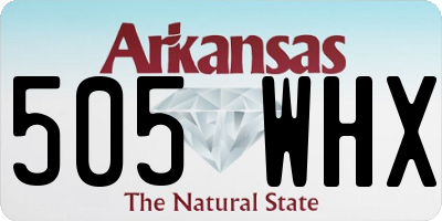 AR license plate 505WHX