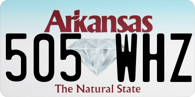 AR license plate 505WHZ