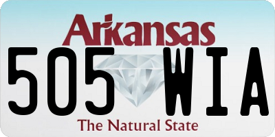 AR license plate 505WIA