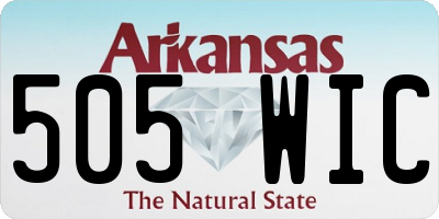 AR license plate 505WIC