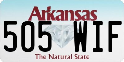 AR license plate 505WIF