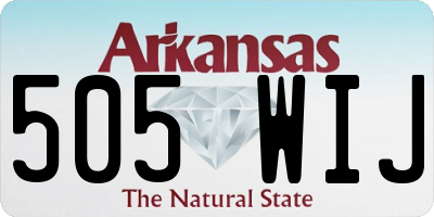 AR license plate 505WIJ