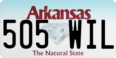 AR license plate 505WIL