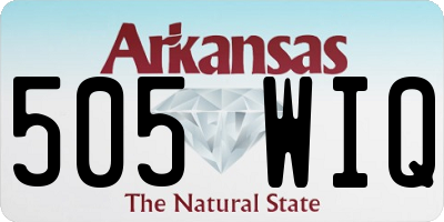 AR license plate 505WIQ