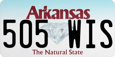 AR license plate 505WIS